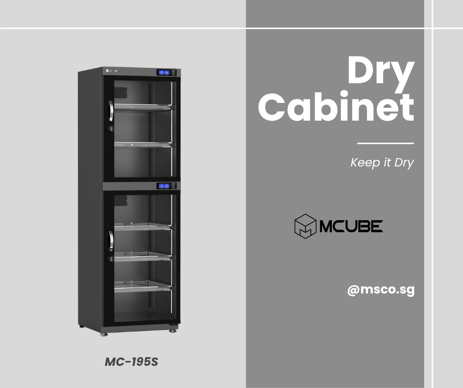 MCUBE 195L dual zone dry cabinet Singapore