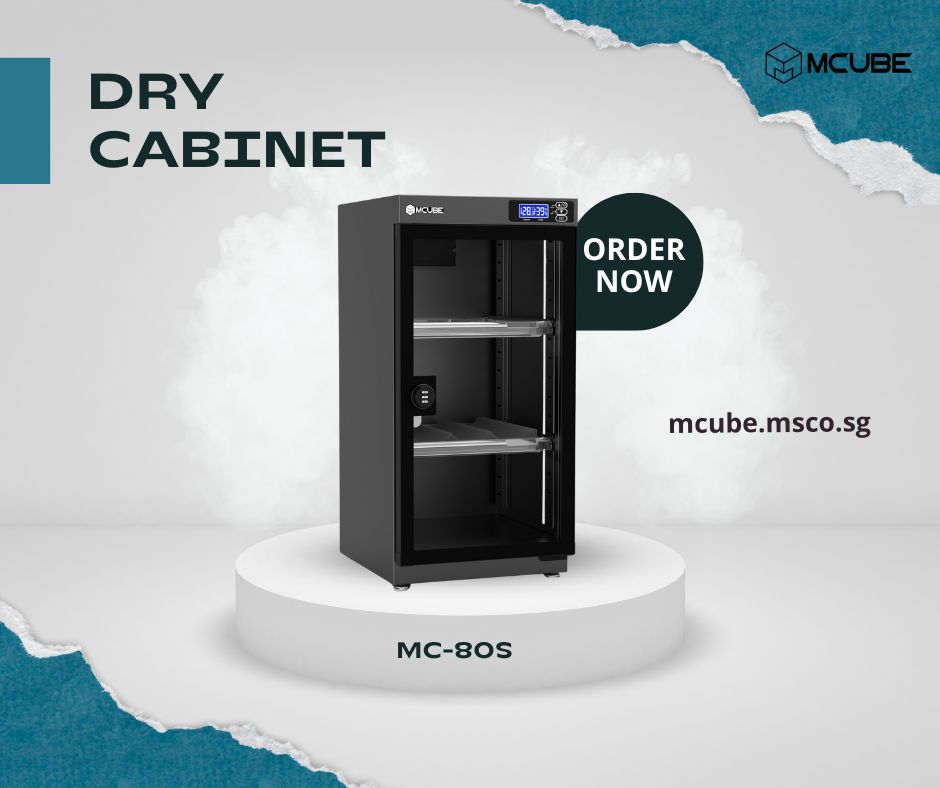 MCUBE 80L dry cabinet side view